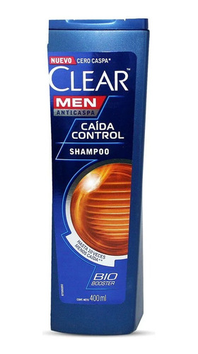 Shampoo Men Anticaspa Control Caida 400ml Clear