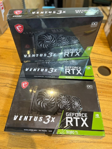 Placa de video Nvidia MSI Ventus GeForce RTX 30 Series RTX 3080 Ti GEFORCE RTX 3080 Ti VENTUS 3X 12G OC OC Edition 12GB