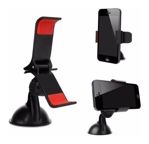 Imagen 4 de 8 de Soporte Auto Brazo Largo Celular Gps Flexible Doble Pinza