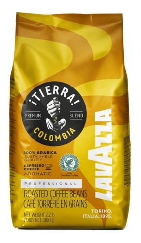 Café Lavazza Tierra Colombia Premium  Grano 1kg