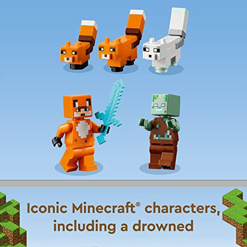 Kit De Construcción Lego Minecraft The Fox Lodge 21178