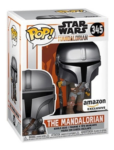 Funko Pop Star Wars The Mandalorian Chrome Amazon Exclusive