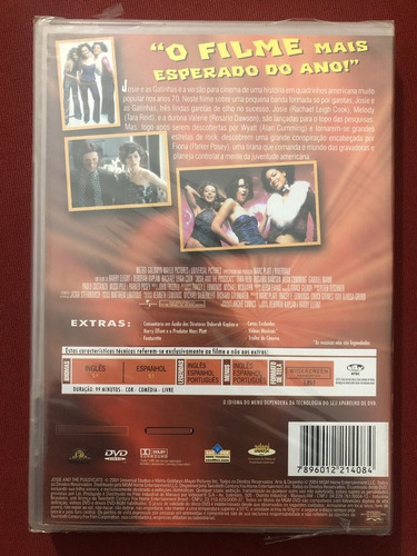 Dvd - Josie E As Gatinhas - Rachel Leigh Cook - Novo