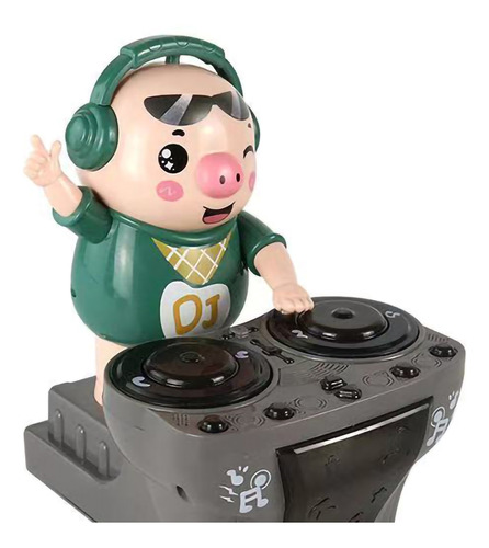 Muñeca Eléctrica Dj Pig Dancing Piggy Doll, Luz Y Música