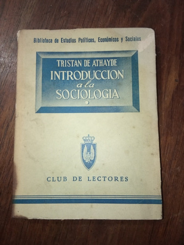 Introducción A La Sociología Tristán De Athayde E4