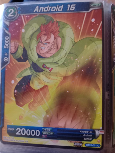 Android 16 Carta Bandai Dragon Ball