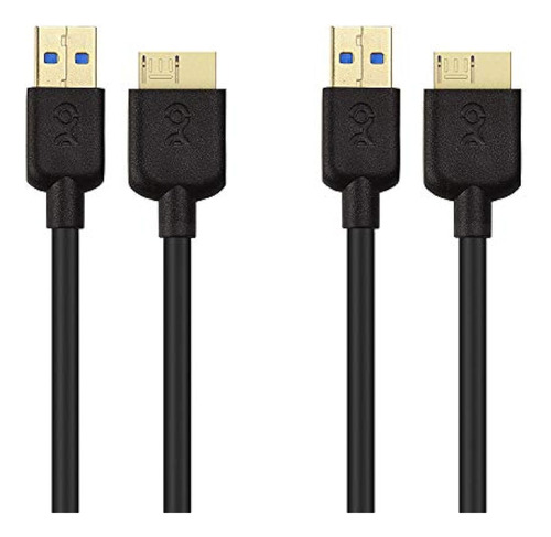 Cable Matters 2 Pack, Superspeed ??usb 3.0 Tipo A A Cable Mi