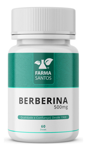 Berberina 500mg 60 Doses Sabor Sem Sabor