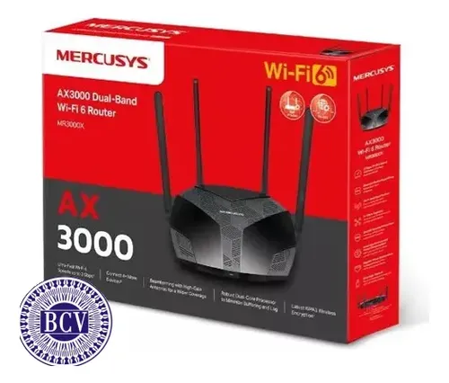Router Mercusys Mr80x Ax3000 Wifi6 4 Antenas | MercadoLibre