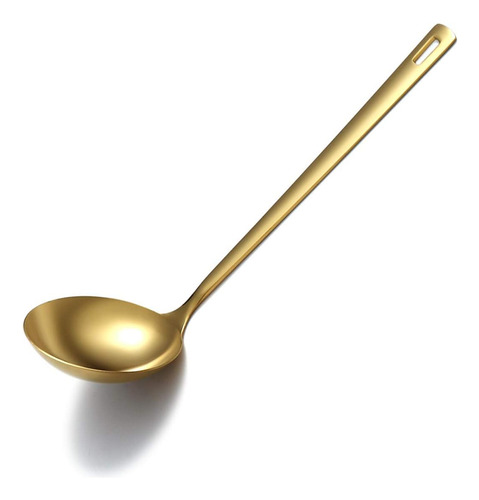 Cucharón De Acero Inoxidable Con Chapado En Oro De Titanio