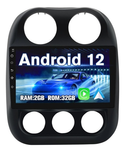 Estéreo Pantalla Android Para Jeep Compass Patriot 2010-2016