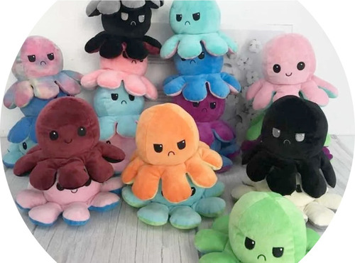 Pulpo Pulpito Peluche Reversible Muñeco De Felpa