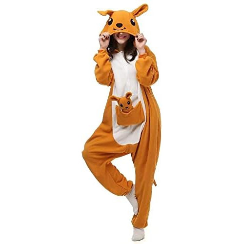 Pijama Unisex De Una Sola Pieza De Cosplay De Animal Ad...