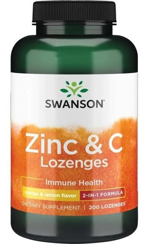 Zinc Con Vitamina C 200 Lozenges Sublinguales Lemon & Orange