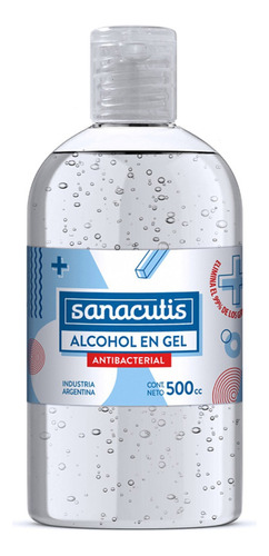 Alcohol En Gel Antibacterial Neutro Manos 500ml - Pack X3