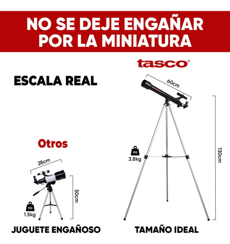 Imagen 2 de 10 de Telescopio Tasco Spacestation 600x50mm Para Principiantes !