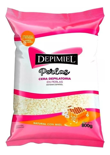 Cera Depilatoria En Perlas Natural Depimiel 800 Gr