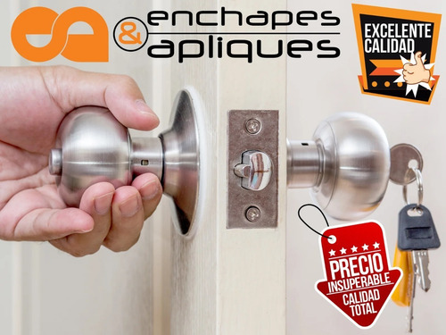 Imagen 3 de 3 de Cerradura Chapa Alcoba Niquel