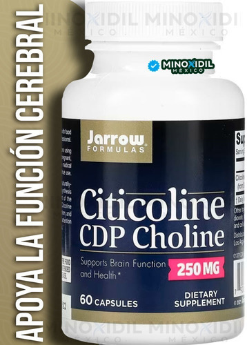 Jarrow Formulas Citicolina Cdp Colina 250 Mg 60 Cápsulas Sabor Sin Sabor