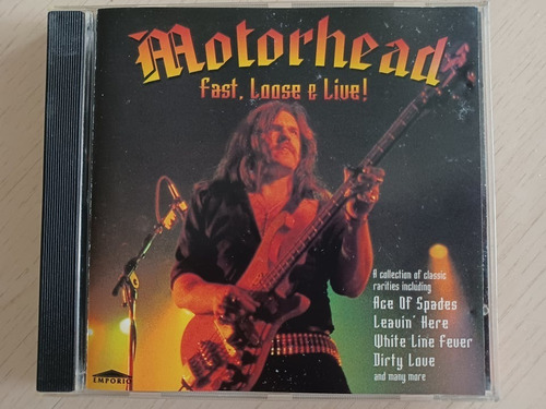 Cd Motorhead - Fast , Loose & Live! 1996 Compilation Europeu
