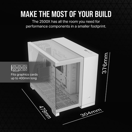 Gabinete Para Pc Corsair 2500x Tipo Torre, Color Blanco