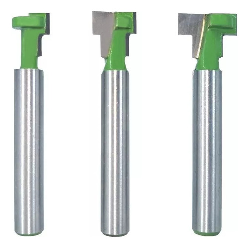 Brocas Ranurador Fresa Router 3/8 1/2 5/16 T-slot Kit 3pz
