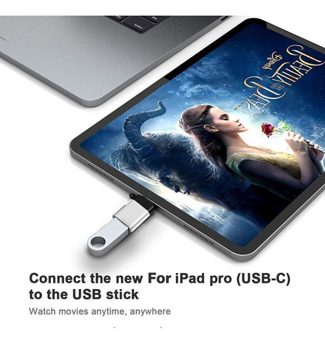 Imagen 4 de 6 de Adaptador Otg Lightning A Usb 3.0 iPhone iPad Memorias Mouse
