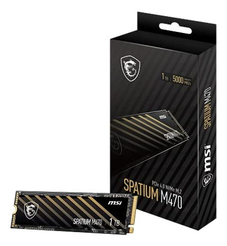 Msi Spatium M470 Pcie 4.0 Nvme M.2 1tb Ssd Interno Pcie Gen4