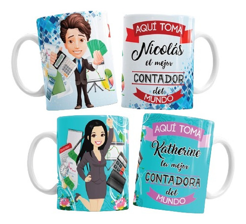 Taza Creativa De Profesiones Y Oficios. 