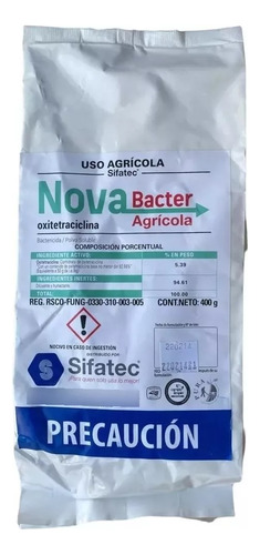 Bactericida Agricola Oxitetraciclina Novabacter 400 Gr