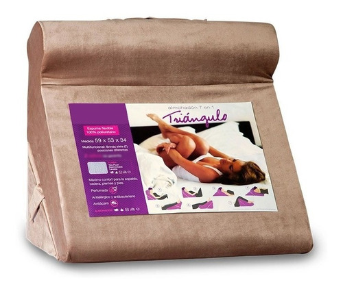 Imagen 5 de 9 de Almohadon Triangular Descanso 7 En 1 Funda Lavable Envio Gratis
