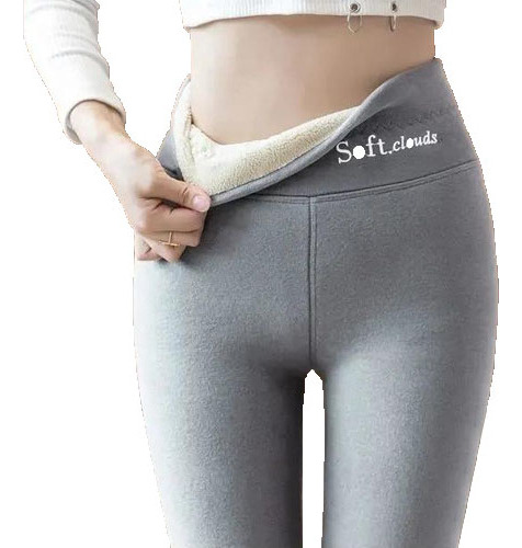 Leggins De Forro Polar Térmico De Gran Tamaño A