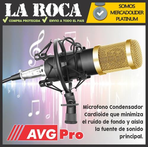 Combo Mixer Usb 6 Canales Mic Condenser Brazo Antipop
