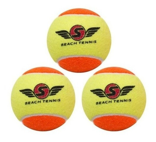 Imagem 1 de 1 de Bola De Beach Tennis Sexy Brand - Pacote Com 3 Bolas