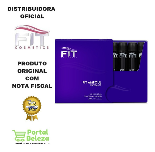 Ampolas Matizante 6 Unidades 30ml - Fit Cosmetics