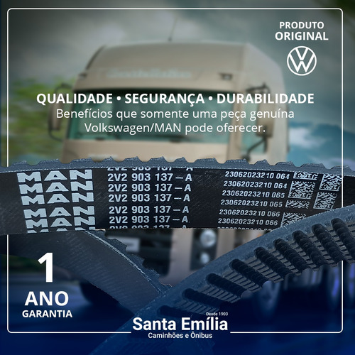 Correia Do Motor Com Ar Vw Constellation (2v2903137a)