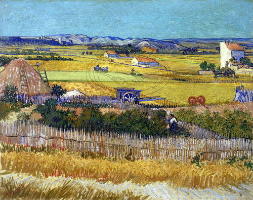 Lienzo Tela Arte Poliest La Cosecha Vincent Van Gogh 100x126