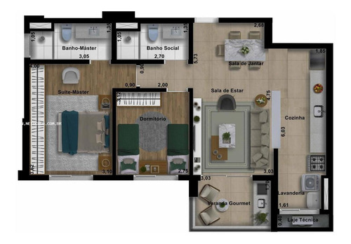 Imagem 14 de 14 de Apartamento Para Venda Em Sorocaba, Portal Da Colina, 2 Dormitórios, 1 Suíte, 2 Banheiros, 2 Vagas - Apv602_1-1883742