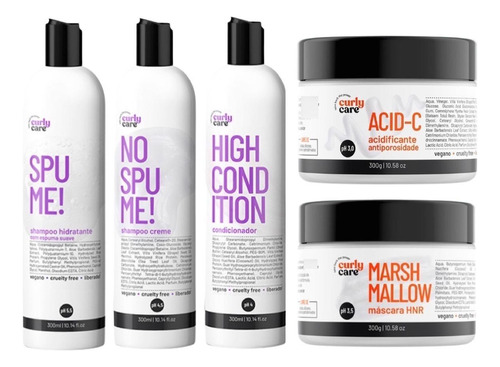 Kit Curly Care Tratamento Completo (5 Itens)