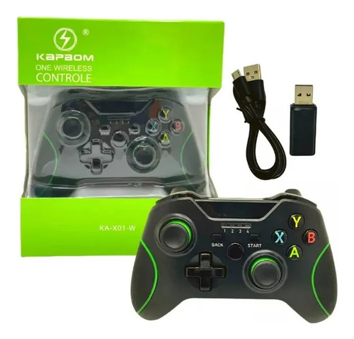 Controle Compativel Com Xbox One E Pc Sem Fio Manete Gamer