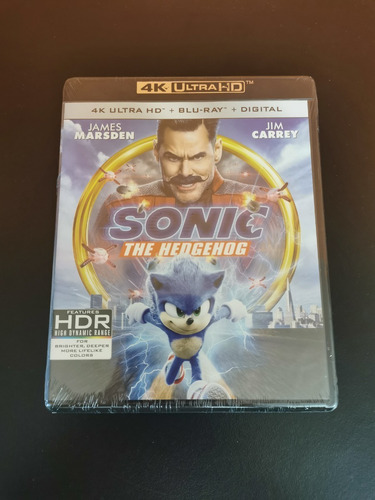 Sonic The Hedgehog La Película 4k + Blu-ray