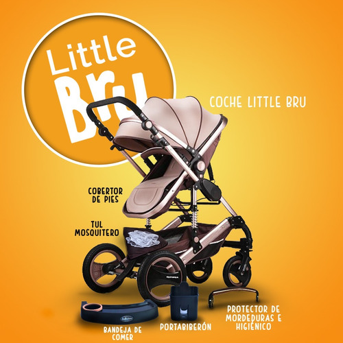 Coche De Bebe Little Bru , Pre-venta, 15 Nov. Entregamos