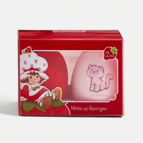 Set De 2 Esponjas De Maquillaje Shein X Strawberry Shortcake Strawberry