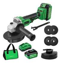 Comprar Esmeriladora Angular Inalámbrica SHAWTY, 125mm Esmeriladora Pulidora 20V 1*Baterías de 4Ah, 700W 7000RPM, Con Bolsas portátiles, Para Lijar, Cortar y Otros Proyectos