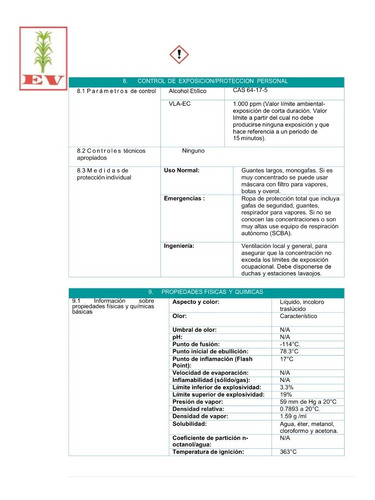 Alc Etílico Puro Alimenticio 96° Gl 20l Envío A Todo Mx