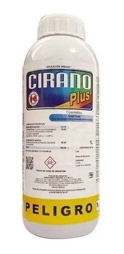 Cirano Plus 1 Lt Insecticida Cipermetrina + Bp Para Termonebulizador Alacranes Arañas Chinches Ciempiés Garrapatas Etc