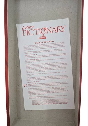 Juego De Mesa - Pictionary Junior - Español (Usado)