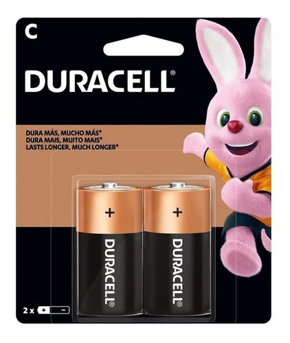 Pilas C Duracell X2