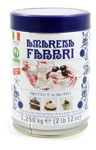 Cereja Calda Silvestre Amarena Fabbri 1,25kg Original Itália
