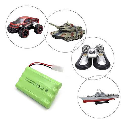 Tamiya Plug Nimh 2400mah Batería Aa Recargable Con Cable De